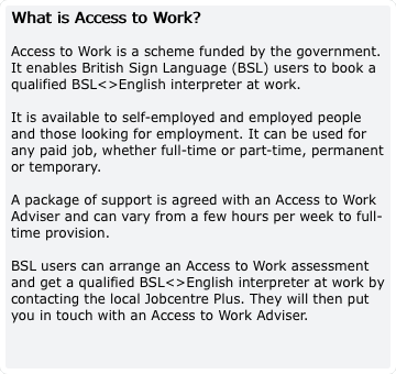 What is Access to Work?